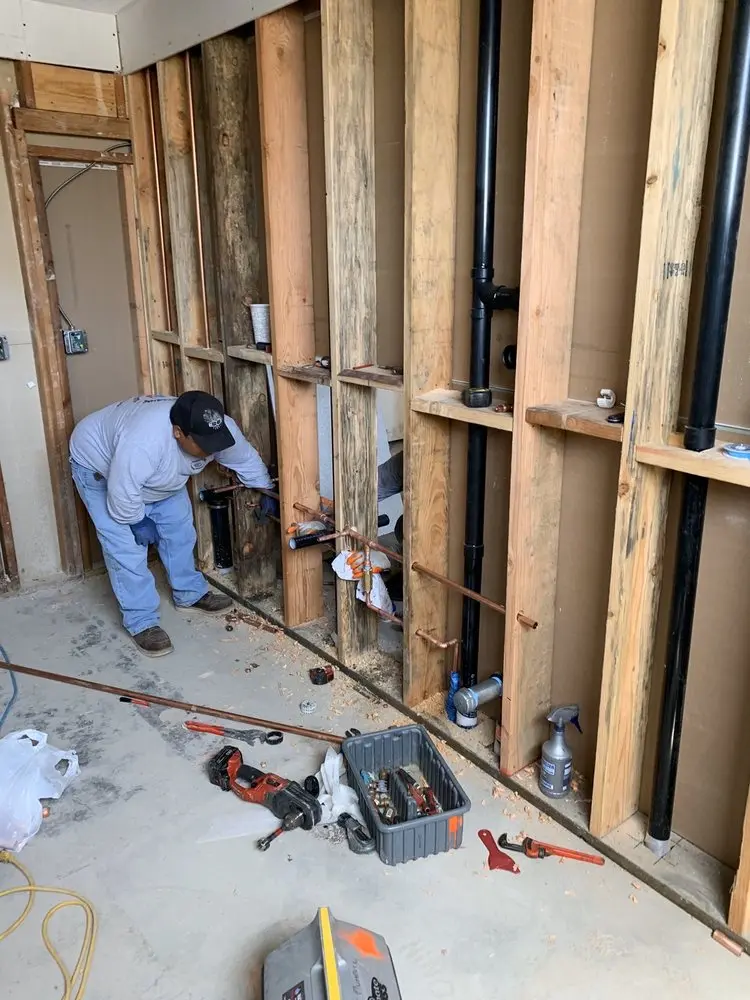 Commercial rough-in plumbing for Water Heater Replacement in Colfax